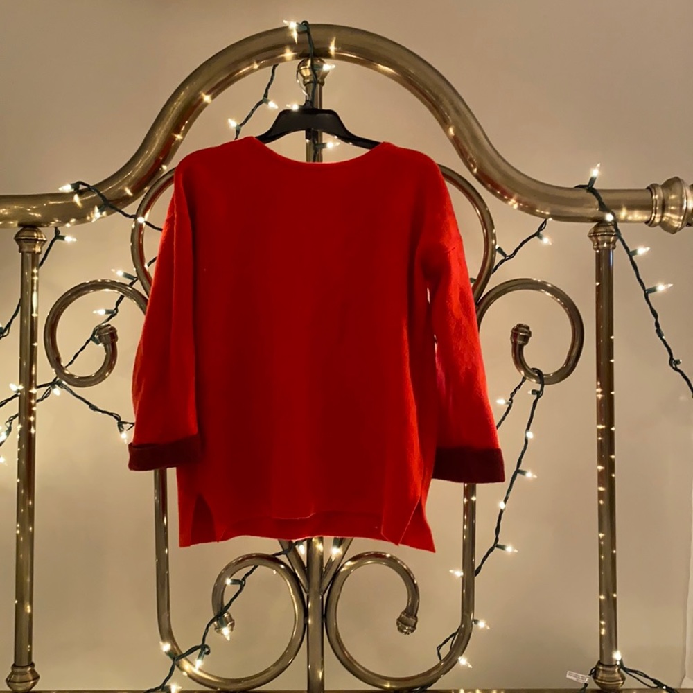 Tahari Red Sweater